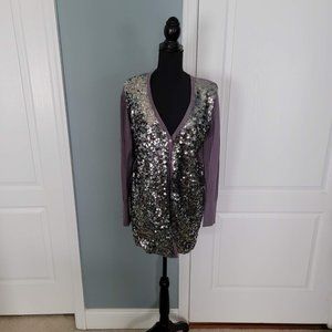 Sequin Grey Sweater - DG2 by Diane Gilman